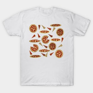 Pizza Lover's Pattern T-Shirt